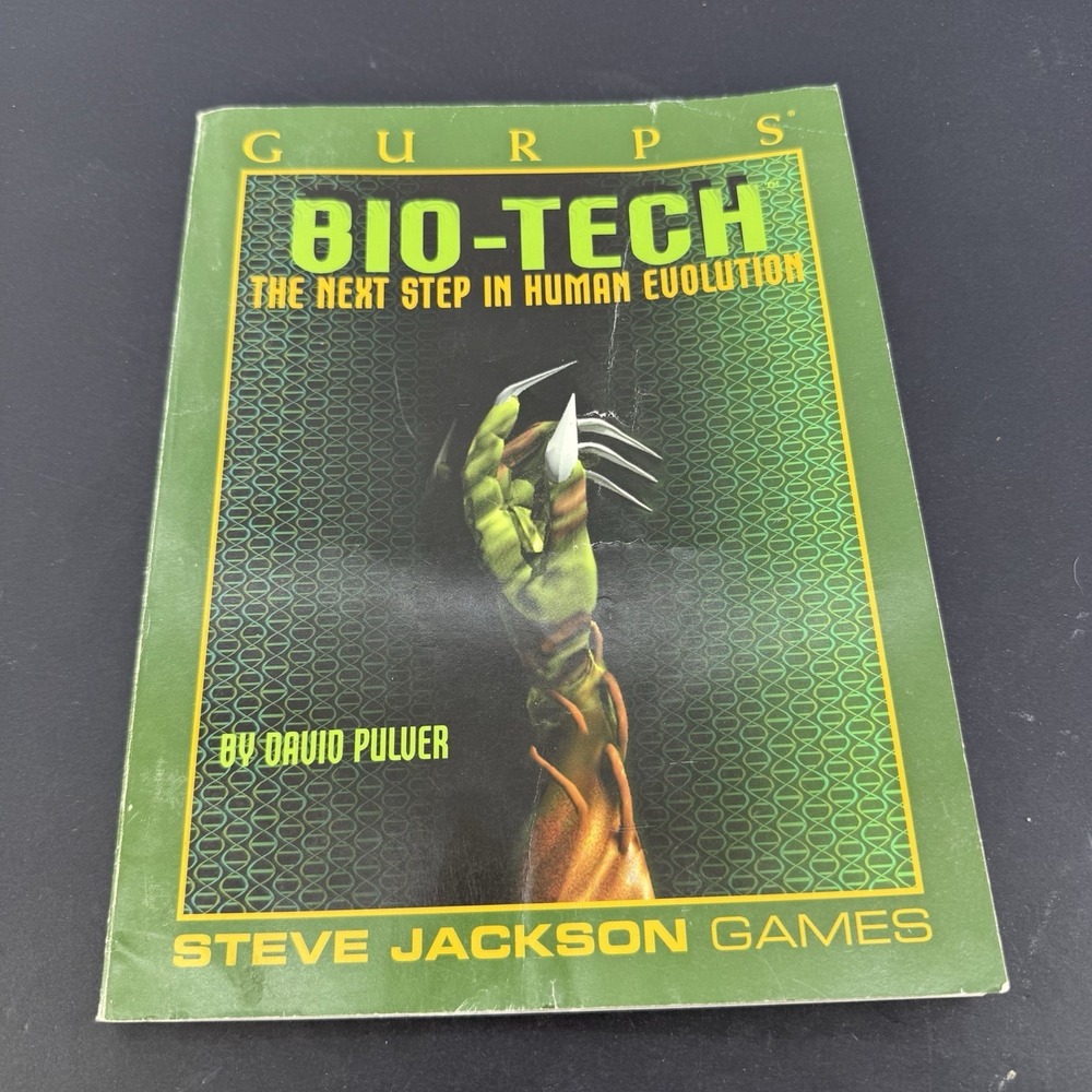 GURPS Bio-Tech First Edition David Pulver Steve Jackson Games Paperback